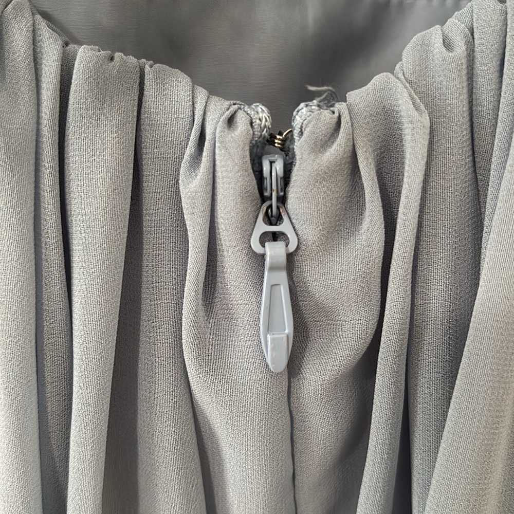 Azazie Aaida Dusty Blue Bridesmaid Dress - Picture 15 of 17